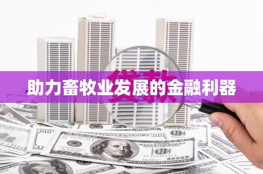 玛家助力畜牧业发展的金融利器