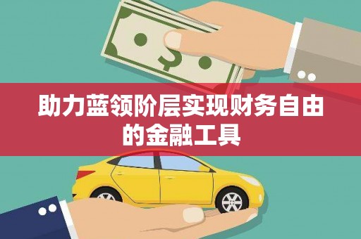 玛家助力蓝领阶层实现财务自由的金融工具