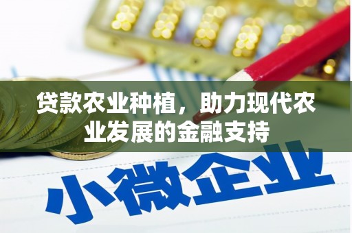 玛家贷款农业种植，助力现代农业发展的金融支持