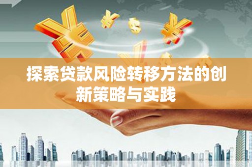 玛家探索贷款风险转移方法的创新策略与实践