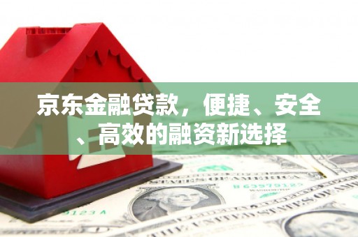 玛家京东金融贷款，便捷、安全、高效的融资新选择
